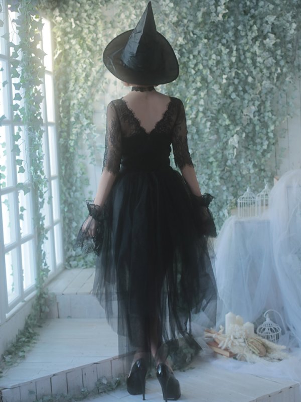 画像6: 【即日発送】ブラックバニーコスプレセット【sugar nineハロウィン4点セット】 【S-XLサイズ/1カラー】(H122YN)【OF01】 (6)