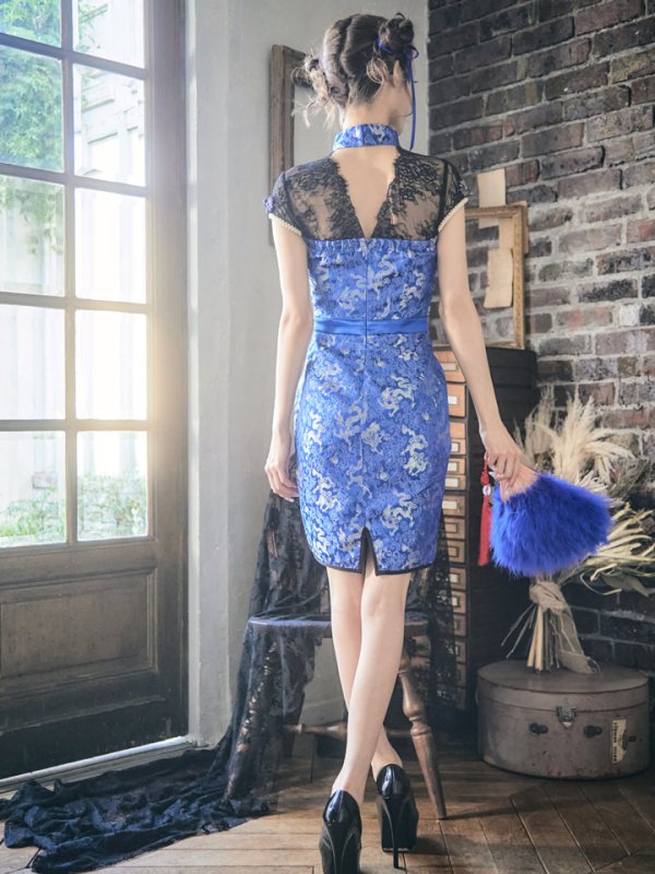 画像12: 【即日発送】タイトチャイナ服ドレスコスプレセット【sugar nineハロウィンコスプレ2点セット】【4サイズ/3カラー】(SE01YN)【HC03-U】 (12)