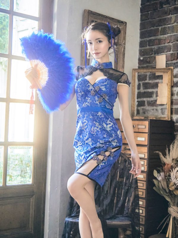 画像10: 【即日発送】タイトチャイナ服ドレスコスプレセット【sugar nineハロウィンコスプレ2点セット】【4サイズ/3カラー】(SE01YN)【HC03-U】 (10)