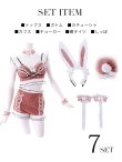画像20: 【即日発送】【sugar nine×マリームーンコラボ】 セクシーレースバニーコスプレセット【sugar nineハロウィンコスプレ7点セット】【S-Mサイズ/3カラー】[HC02] (20)