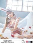 画像3: 【即日発送】【sugar nine×マリームーンコラボ】 セクシーレースバニーコスプレセット【sugar nineハロウィンコスプレ7点セット】【S-Mサイズ/3カラー】[HC02] (3)