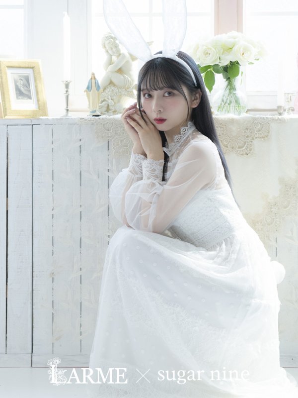 画像3: 【SALE!!】【即日発送】バニーワンピースコスプレ/レースワンピース【sugar nineハロウィン3点セット】【S-Lサイズ/1カラー】[HC03] (3)