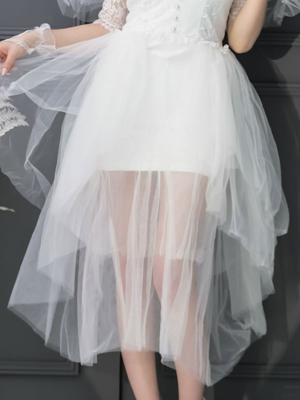 画像8: 【SALE!!】【即日発送】ショートイン花嫁ゾンビコスプレ/ブライドゾンビ【sugar nineハロウィン4点セット】【S-Lサイズ/1カラー】[OF01] (8)