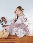 画像7: 【即日発送】ピンクベージュフラワー浴衣  【浴衣３点セット 浴衣/帯/下駄】OBI-siwa-202-ok-5-IV / HIMO-900-yn-7-MOC / HEKO-800-sb-5-W / YCA74kn-MauvePL / GETA-02-ok-4-MOC [YMT] (7)