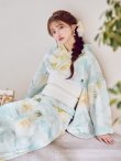 画像1: ニュアンス牡丹ペールトーン浴衣【浴衣３点セット 浴衣/帯/下駄】[YMT] (1)