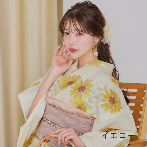 画像9: 【即日発送】【浴衣小物】シアートリプルフラワー【3カラー】[YMT] (9)