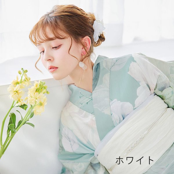 画像5: 【即日発送】【浴衣小物】シルバーフラワーリボンバタフライ【1カラー】[YMT] (5)