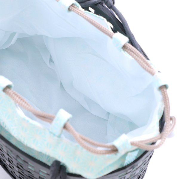 画像8: 【即日発送】麻の葉模様カゴバッグ【YMT】 (8)