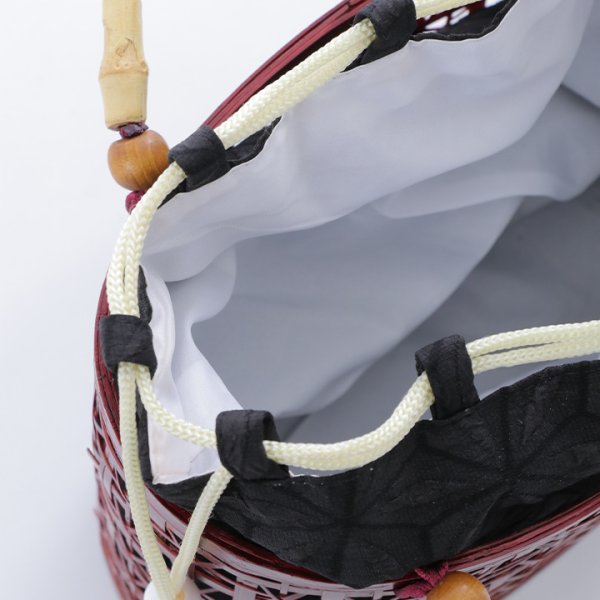 画像7: 竹編み丸型カゴバッグ[YMT] (7)