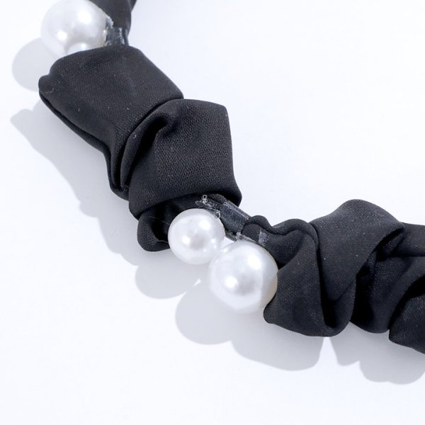 画像9: 【アクセサリー：ヘアアクセ】パールモチーフ付きくしゅくしゅカチューシャ[OF02] (9)