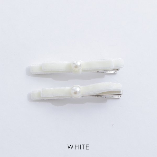 画像3: 【アクセサリー：バレッタ】シンプルリボンミニバレッタ【2カラー】[OF02] (3)