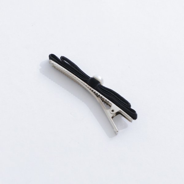 画像4: 【アクセサリー：バレッタ】シンプルリボンミニバレッタ【2カラー】[OF02] (4)