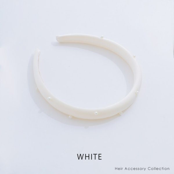 画像2: 【カチューシャ】シンプルパールカチューシャ【2カラー】[OF02] (2)