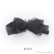 画像2: 【ヘアアクセサリー】ビックシフォンリボンバレッタ【2カラー】[OF02]  (2)