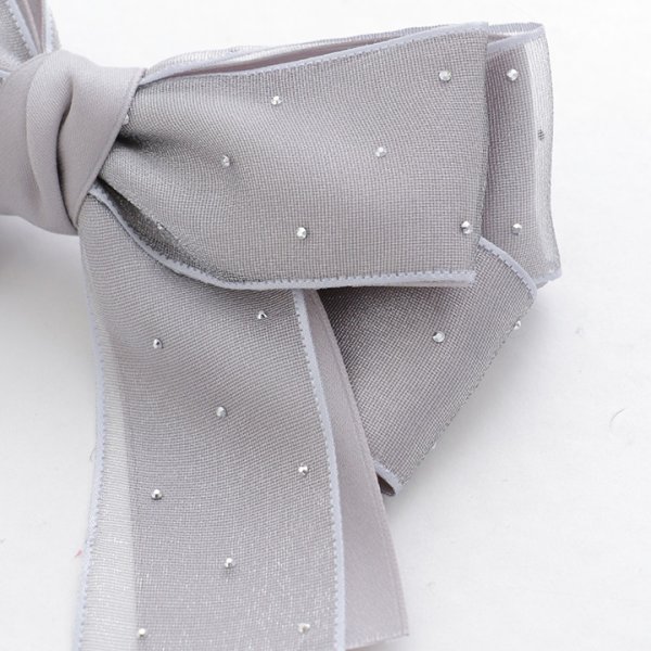 画像9: 【アクセサリー：バレッタ】ビジューシフォンリボンバレッタ【4カラー】[OF02] (9)