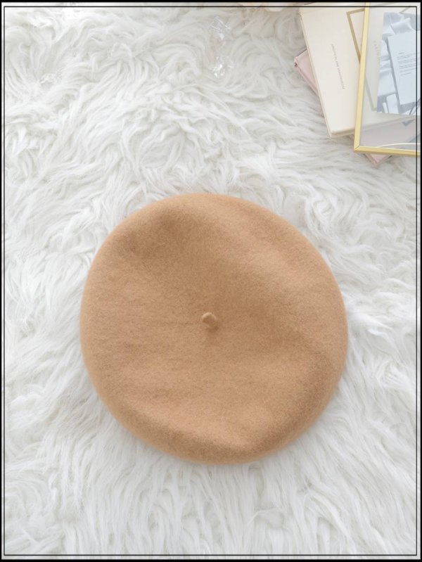 画像2: 【ベレー帽】ブラウンベレー帽【1カラー】[OF02] (2)