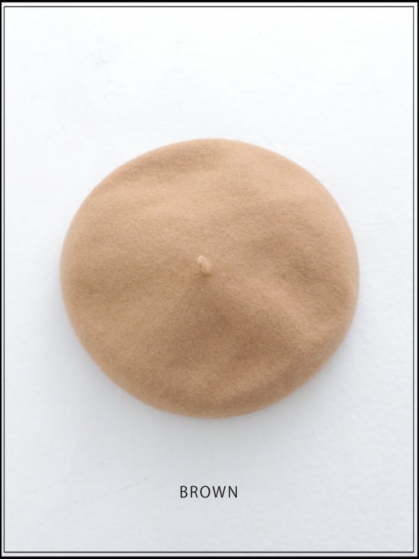 画像3: 【ベレー帽】ブラウンベレー帽【1カラー】[OF02] (3)