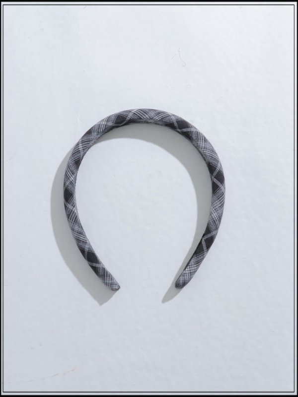 画像2: 【ヘアアクセサリー カチューシャ】オンブレチェックカチューシャ【1カラー】[OF02] 【YN】 (2)