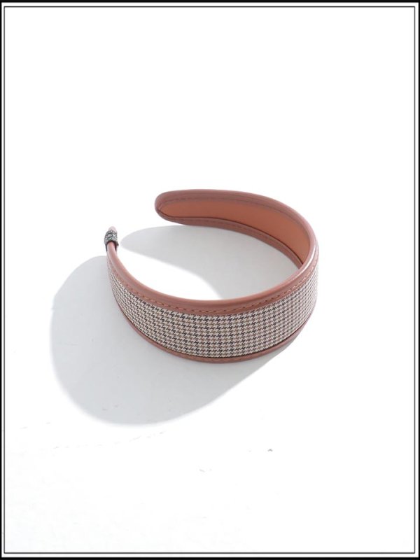 画像3: 【カチューシャ】千鳥チェックワイドカチューシャ【1カラー】[OF02] 【YN】 (3)