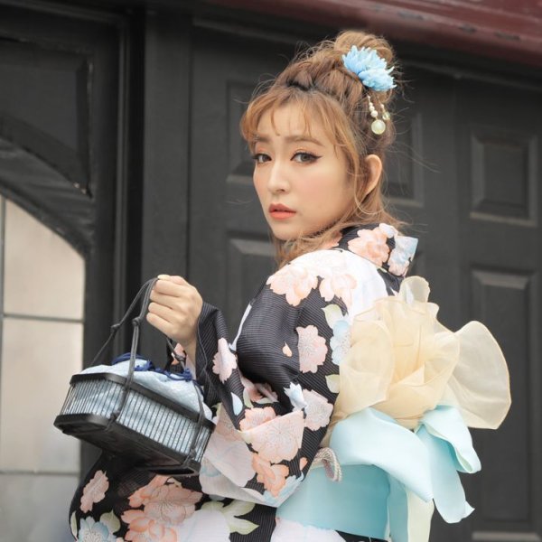 画像4: 【浴衣小物：コサージュ】ビーズ飾りコサージュ/クリップ式【1カラー】A903wk[YMT] (4)