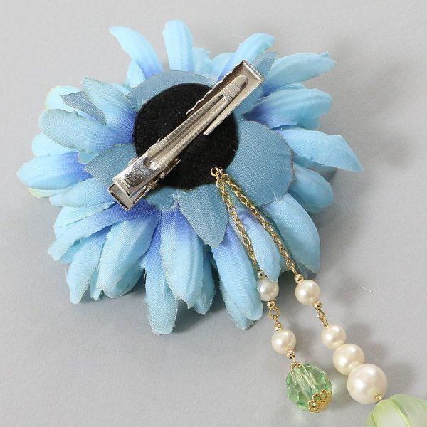 画像3: 【浴衣小物：コサージュ】ビーズ飾りコサージュ/クリップ式【1カラー】A903wk[YMT] (3)