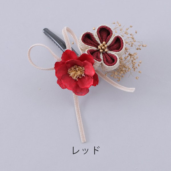 画像6: 【浴衣小物】ダブルフラワーコサージュ【3カラー】[HC02] (6)