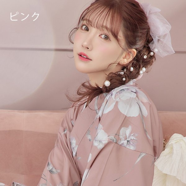 画像10: 【即日発送】【浴衣小物】チュールリボンコサージュ【4カラー】[YMT] (10)