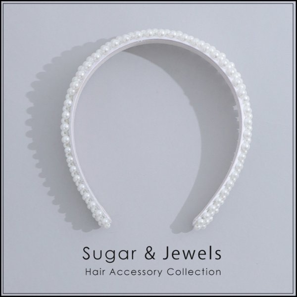 画像2: 【アクセサリー：カチューシャ】パールカチューシャ【1カラー】[OF02] (2)
