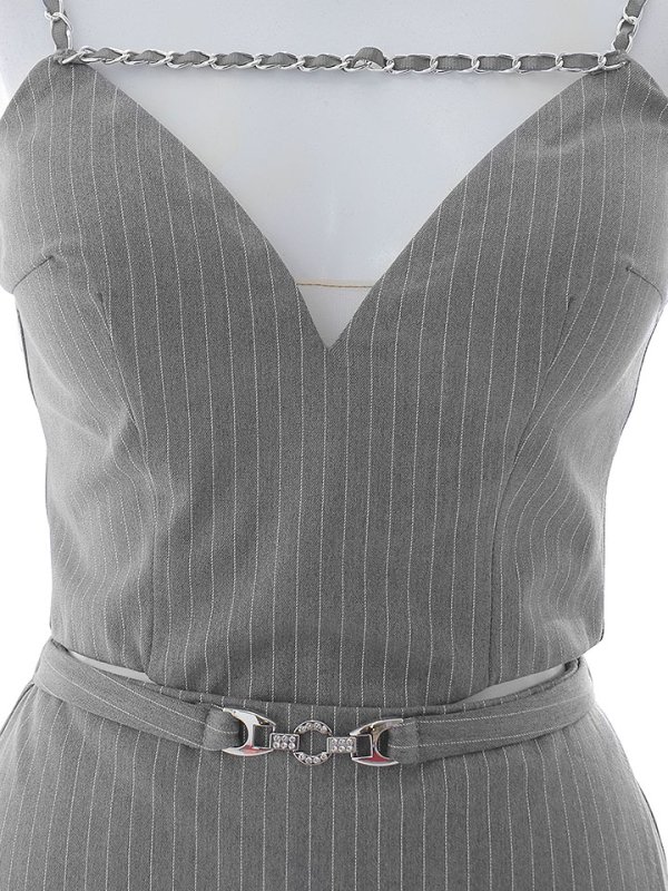 画像17: 【送料無料！】カジュアルストライプセットアップドレス/キャバドレス【XS-Lサイズ/1カラー】[OF03] 【YN】dzkv (17)