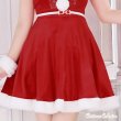 画像5: 【即日発送】【X'mas5点セット】青木りえちゃんコラボ★バックリボンシアーレースフレアサンタコスプレ[YMT] (5)