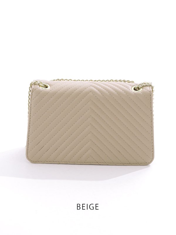 画像5: チェーンショルダーバッグ【Fサイズ/2カラー】[OF04] 【IM】 (5)