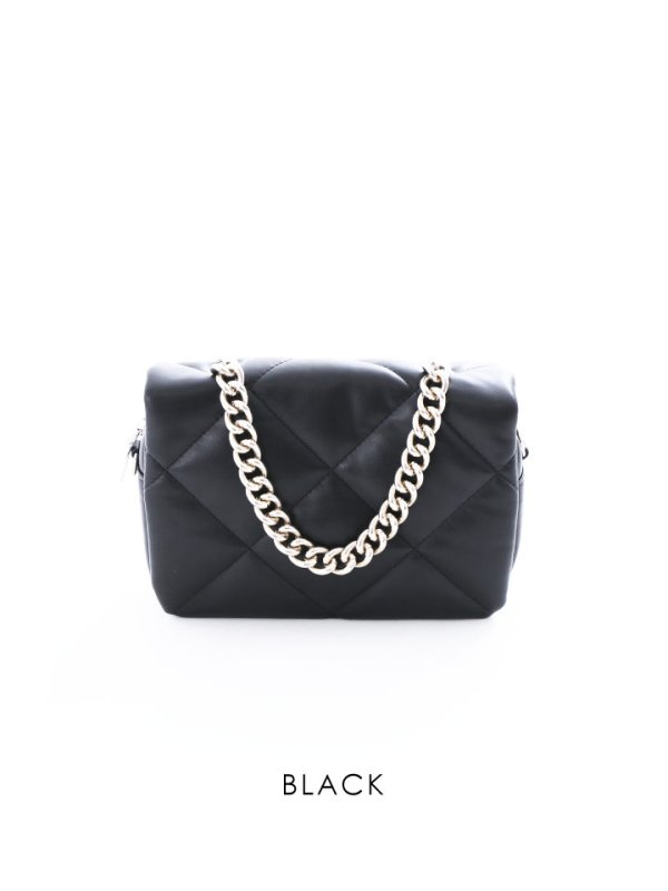 画像2: キルティングショルダーバッグ/キルティング/ショルダー/チェーンバッグ【3カラー】[OF04] 【IM】 (2)