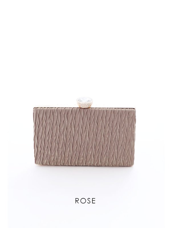 画像5: プリーツサテンクラッチバッグ/プリーツ/サテン/クラッチバッグ【Fサイズ/5カラー】[OF04] 【IM】 (5)