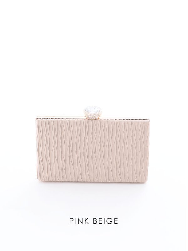 画像6: プリーツサテンクラッチバッグ/プリーツ/サテン/クラッチバッグ【Fサイズ/5カラー】[OF04] 【IM】 (6)