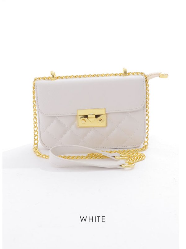 画像2: チェーンショルダーバッグ【Fサイズ/2カラー】[OF04] B065 (2)