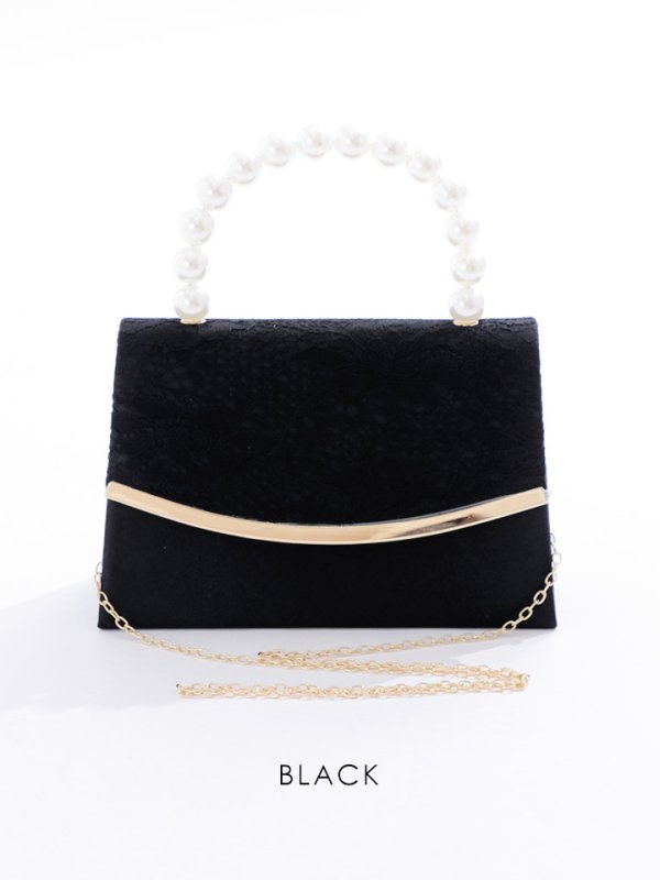 画像2: 2WAYバッグ/ハンドバッグ/ショルダーバッグ/チェーン/パール【Fサイズ/3カラー】[OF04] 【IM】 (2)