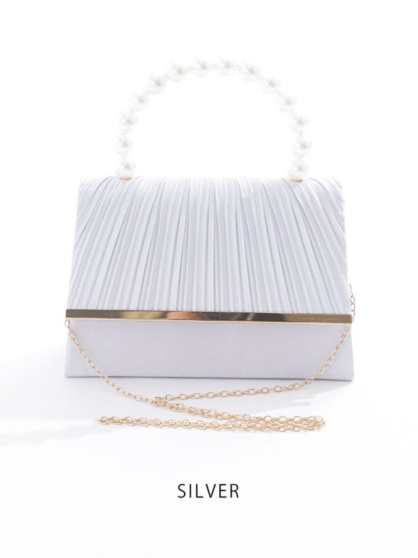 画像2: 2WAYバッグ/ハンドバッグ/ショルダーバッグ/チェーン/パール【Fサイズ/3カラー】[OF04] B073 (2)