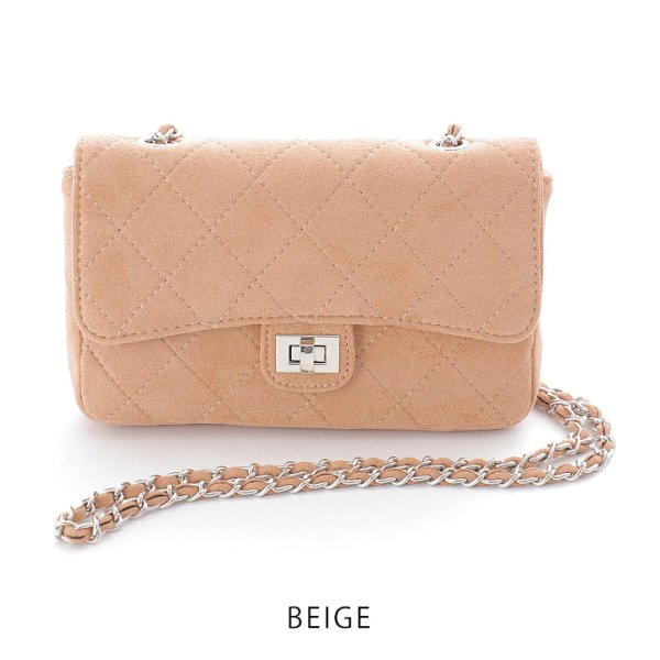 画像3: 【バッグ】チェーンスエードショルダーバッグ【2カラー】[OF03] (3)