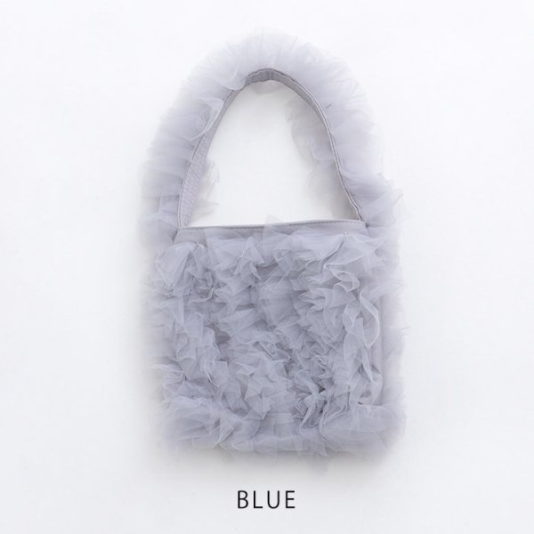 画像3: 【バッグ】フリルチュールミニバッグ【Fサイズ/2カラー】[YMT] (3)