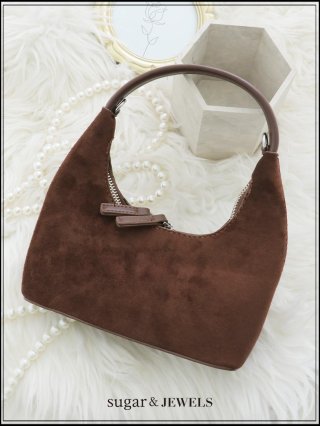 バッグ】ブラウンハーフムーンバッグ【Fサイズ/1カラー】[OF03