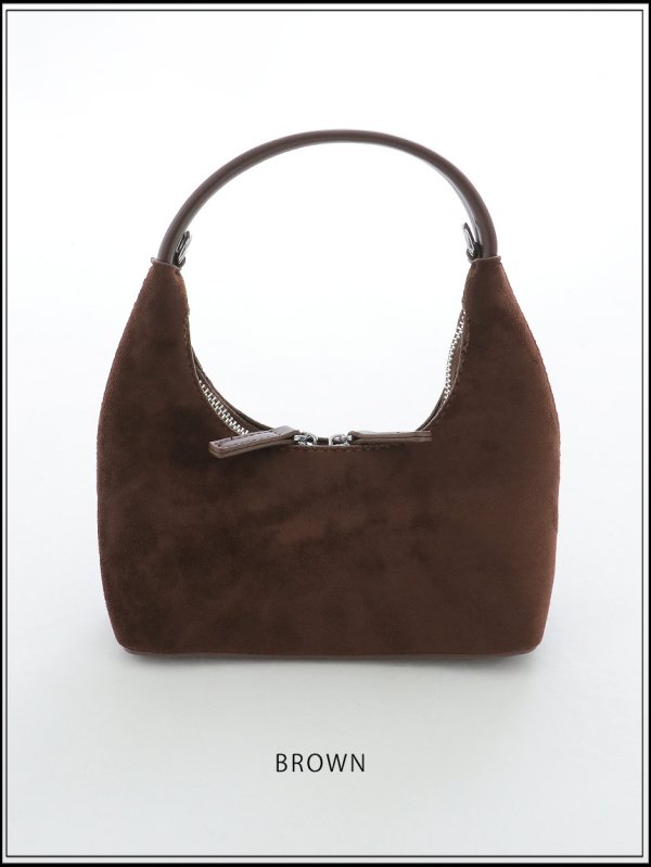 画像2: 【バッグ】ブラウンハーフムーンバッグ【Fサイズ/1カラー】[OF03] (2)