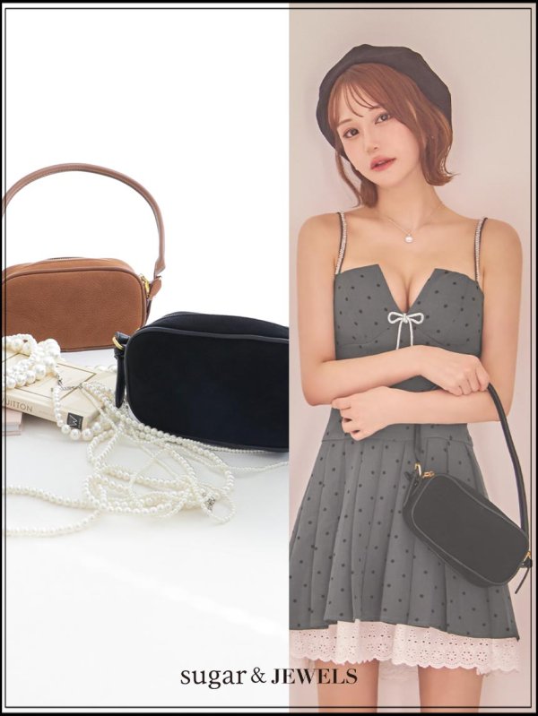 画像1: 【バッグ】2wayラウンドシンプルバッグ【Fサイズ/2カラー】[OF03] (1)