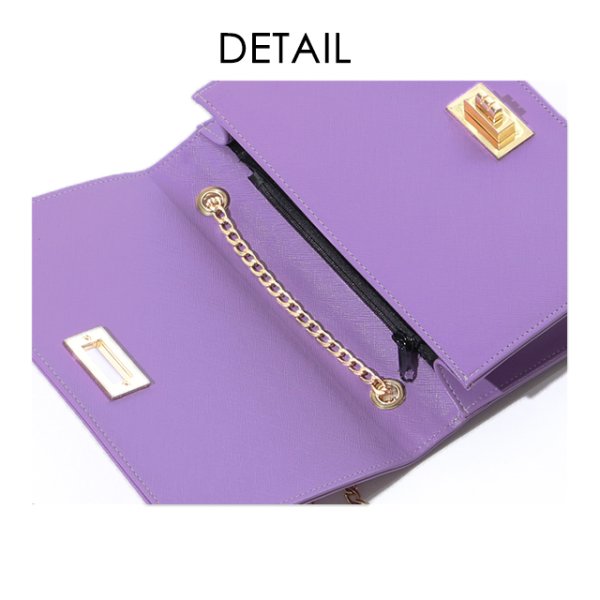 画像7: 鮮やかカラーフェイクレザーバッグ【4color】[OF04] (7)