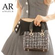画像2: 【Angel R/エンジェルアール】ミックスチェック/ ツイード/ ハンドバッグ【Fサイズ/2カラー】[OF02] (2)