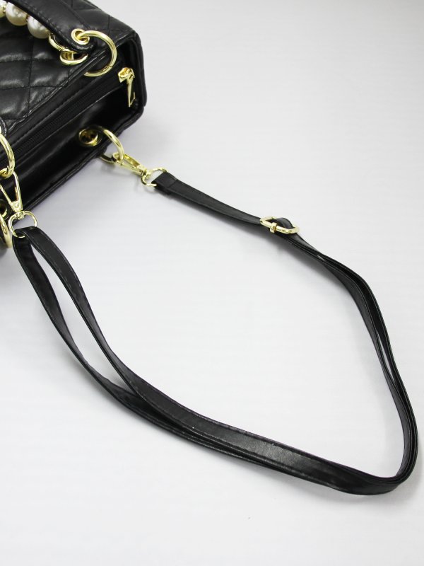 画像8: 【ANGEL R/エンジェルアール】パールチェーン付き/ キルティング/ ハンドバッグ【2カラー】[OF04] 【一部予約商品/12月下旬-1月上旬発送予定】 (8)