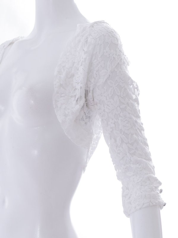 画像7: 再入荷!モノトーン刺繍レースボレロ/上着/羽織り物/アウター【Fサイズ/2カラー】[OF08-U] 【IM】 (7)