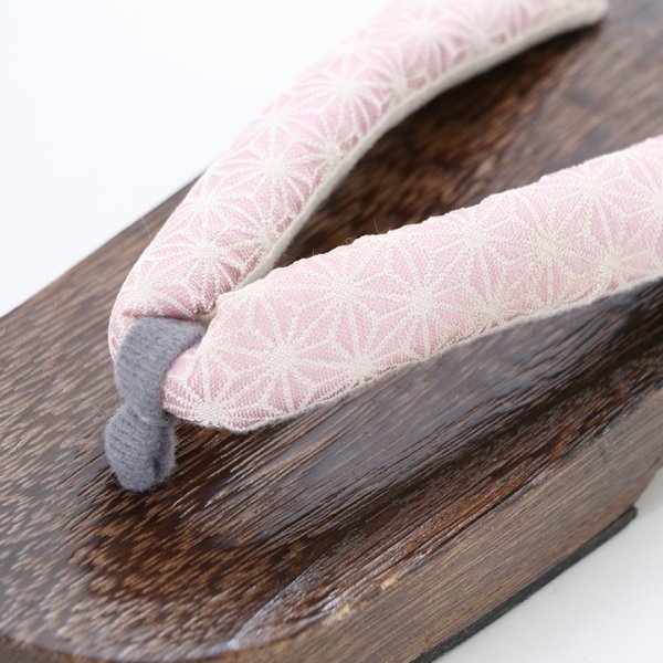 画像11: 【即日発送】【浴衣小物】浴衣にぴったりの麻の葉柄下駄[YMT] (11)