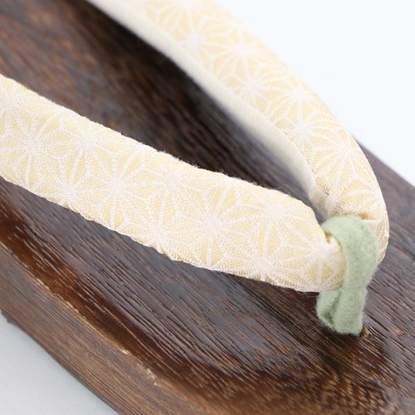 画像5: 【即日発送】【浴衣小物】浴衣にぴったりの麻の葉柄下駄[YMT] (5)