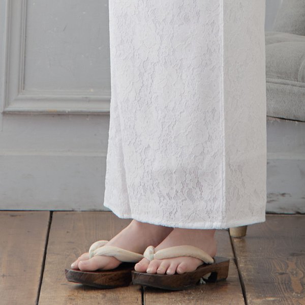 画像6: 【即日発送】【浴衣小物】浴衣にぴったりの麻の葉柄下駄[YMT] (6)