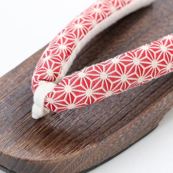 画像8: 【即日発送】【浴衣小物】浴衣にぴったりの麻の葉柄下駄[YMT] (8)